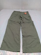 COLUMBIA Olive Green SILVER RIDGE Omni-Shade Convertible Pants XL womens