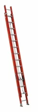 Louisville Fe3228 28 Ft Fiberglass Extension Ladder, 300 Lb Load Capacity