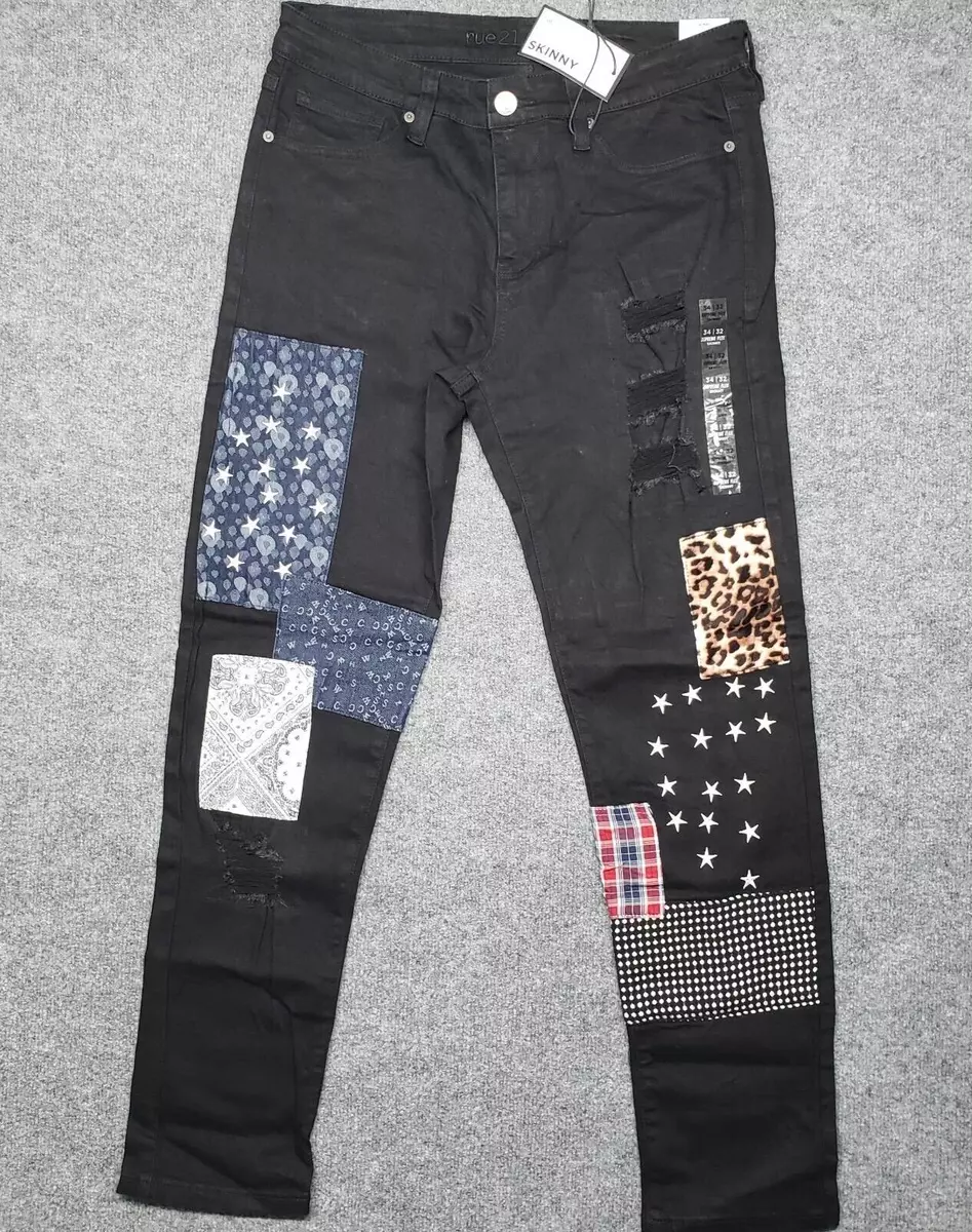 Rue 21 mens black jeans sale