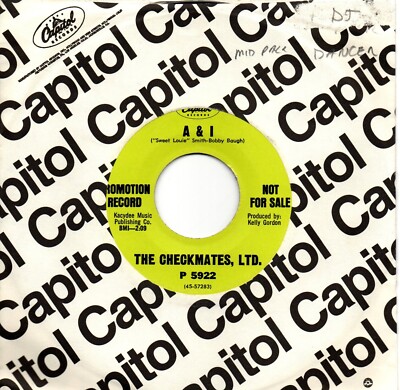 The Checkmates Ltd:A & I:Walk in the sunlight:US Capitol DJ:1967