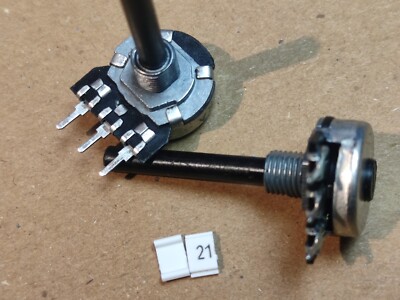 Potentiometer 10k linear, 4mm-Kunststoffachse, Hersteller: Radiohm