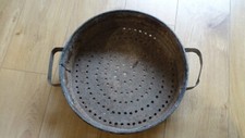NO BASSINE TAMIS SEAU  ZINC FLEUR GALVA JARDIN  JUS GRANGE NENUPHAR