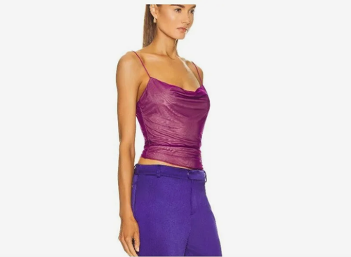 Gauge81 Women's Medium Purple Beige Soft Tank Top