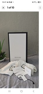 Gucci EMPTY Shoe Box. In GOOD Condition. Comes with 2 Dust Bags. 100% Authentic