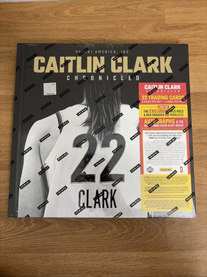 #ad 2025 CAITLIN CLARK TARGET Exclusive CHRONICLED BOOK 32 Cards Factory Sealed $54.99