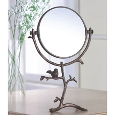 SPI Brass Sparrow Table Mirror