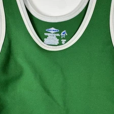 Matman Wrestling Singlet Green White Trim Athletic One Piece Adult XS