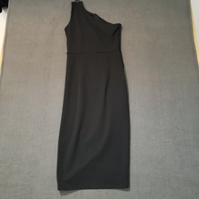 PrettyGarden One Shoulder Dress Women S Black Wrap Tulip Hem Cocktail
