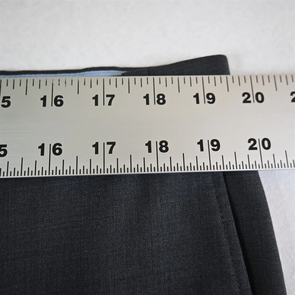 Jack Victor 38x30 Gray Stretch Wool Traveller Straight Dress Mens Pants - Image 2 of 4