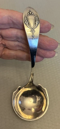 Antique Lunt Mount Vernon Sterling Silver Ladle 1905 RLB 6.75” Solid 52g no mono