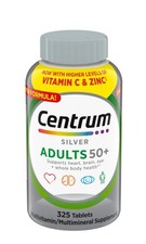 Centrum Silver Adults 50 325 Tablets Multivitamin Supplement EXP 10/2027