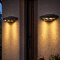 Wandleuchte AußEnlampe Fassadenleuchte Hoflampe Led Alu Anthrazit Terrasse 2X