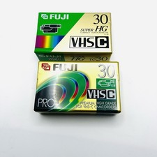 Lot Of 2x NEW Fuji Fujifilm VHS-C TC-30 Tapes For Camcorder
