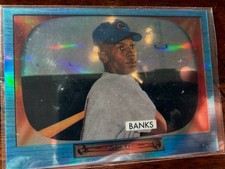 Ernie Banks 2013 Bowman Chrome RC Reprint Blue Sapphire #242