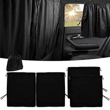 Car Privacy Curtains for Windows - Blackout Car Divider Curtain and Side 3Pcs