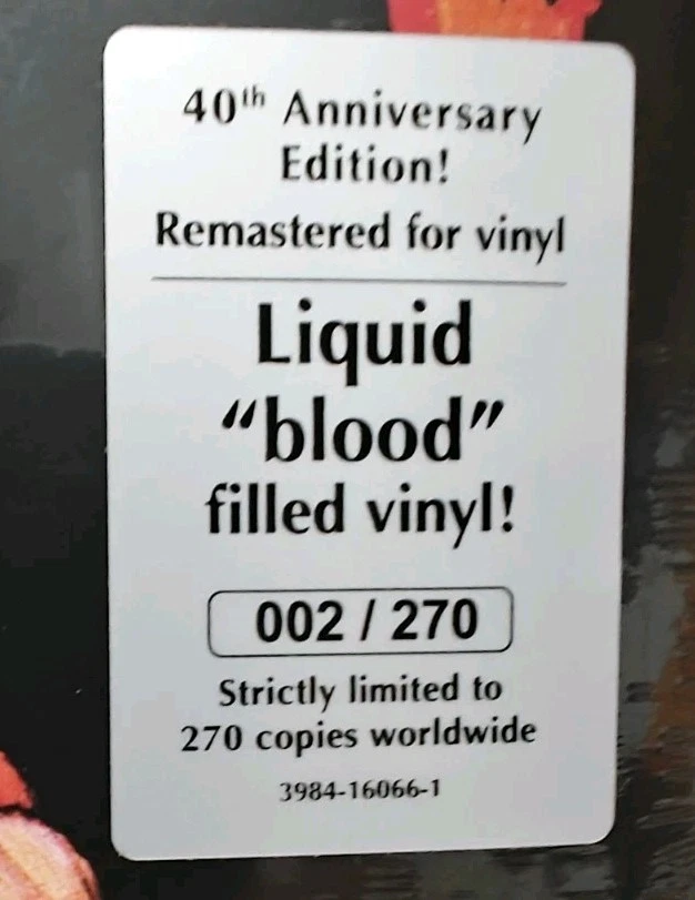 Slayer - Show No Mercy LP liquid blood filled Vinyl #002 / 270 ***RAR*** - Bild 2 von 3