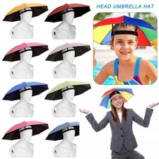 Foldable Head Umbrella Hat Windproof Fishing Head Wearing Sunshade Rain Gear Out