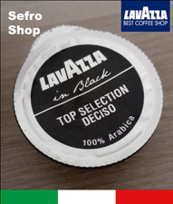 100 CAPSULE MONODOSE LAVAZZA BLUE - IN BLACK 100% ARABICA - MISCELA DECISO.