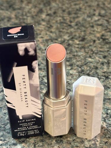 Fenty Beauty Slip Shine Sheer Shiny Lipstick~04 Makeout Break~NIB~Full Size