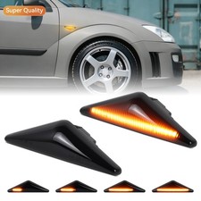 2x Schwarz Glasklar LED Blinker Seitenblinker Für Ford Focus MK I Mondeo MK III