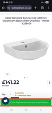 Ideal Standard Connect Air Lavabo guardaroba 400 mm con troppopieno - Bianco - E138401