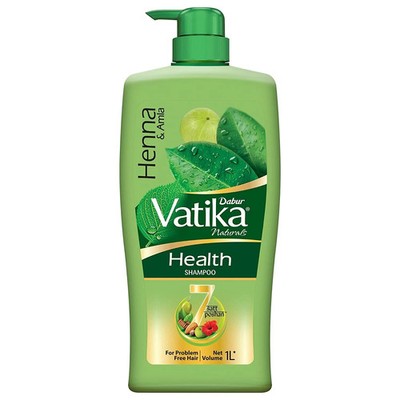 Dabur Vatika Henna & Amla Health Shampoo 1 LTR for Strong Healthy Hair