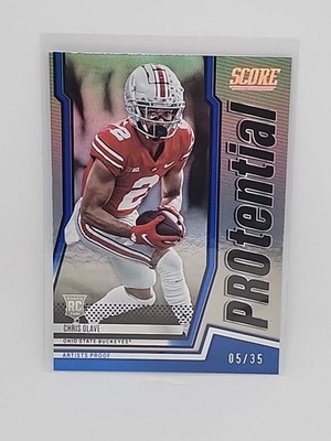 2022 SCORE PROTENTIAL CHRIS OLAVE SHOWCASE SP 05/35 -SAINT RC WR-P-CO