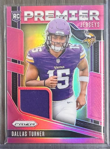 2024 Panini Prizm - Premier Jerseys Dallas Turner #PJ-DTR Pink Prizm (MEM, RC)