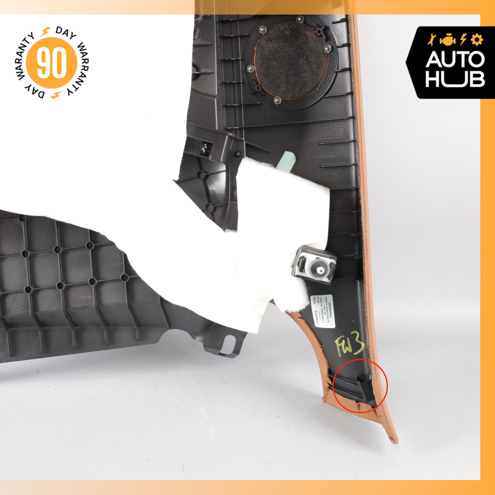 12-17 Bentley Continental GT Rear Right Passenger Side Interior Door Panel OEM