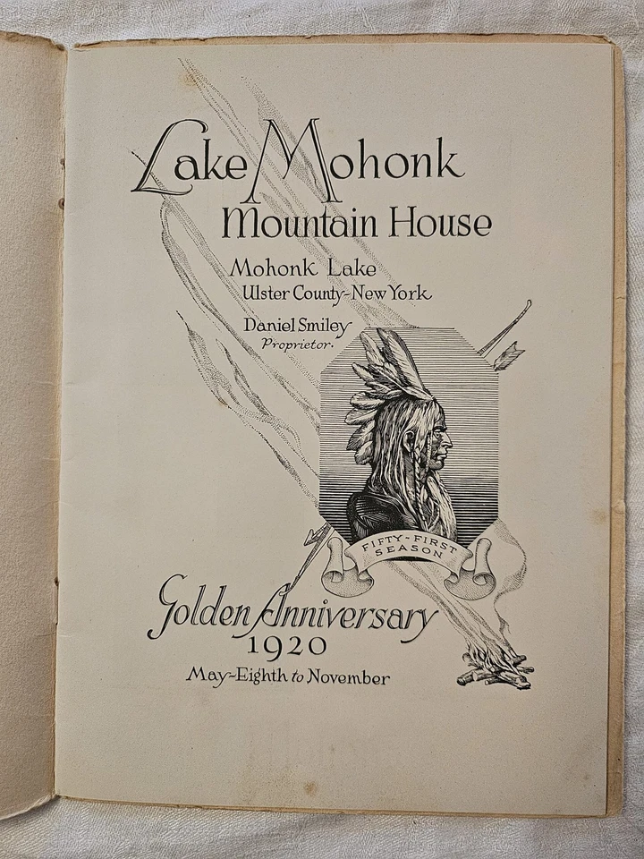1920 Mohonk Reflections Mountain Resort booklet with foldout map - Image 3 of 4