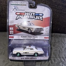 GreenLight Hot Pursuit 1978 Dodge Monaco Illinois State Police 1:64 Chase