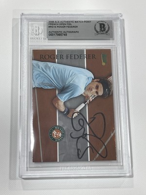 Carte Signée Roger Federer - Authentifiée Beckett BAS - Collector Tennis