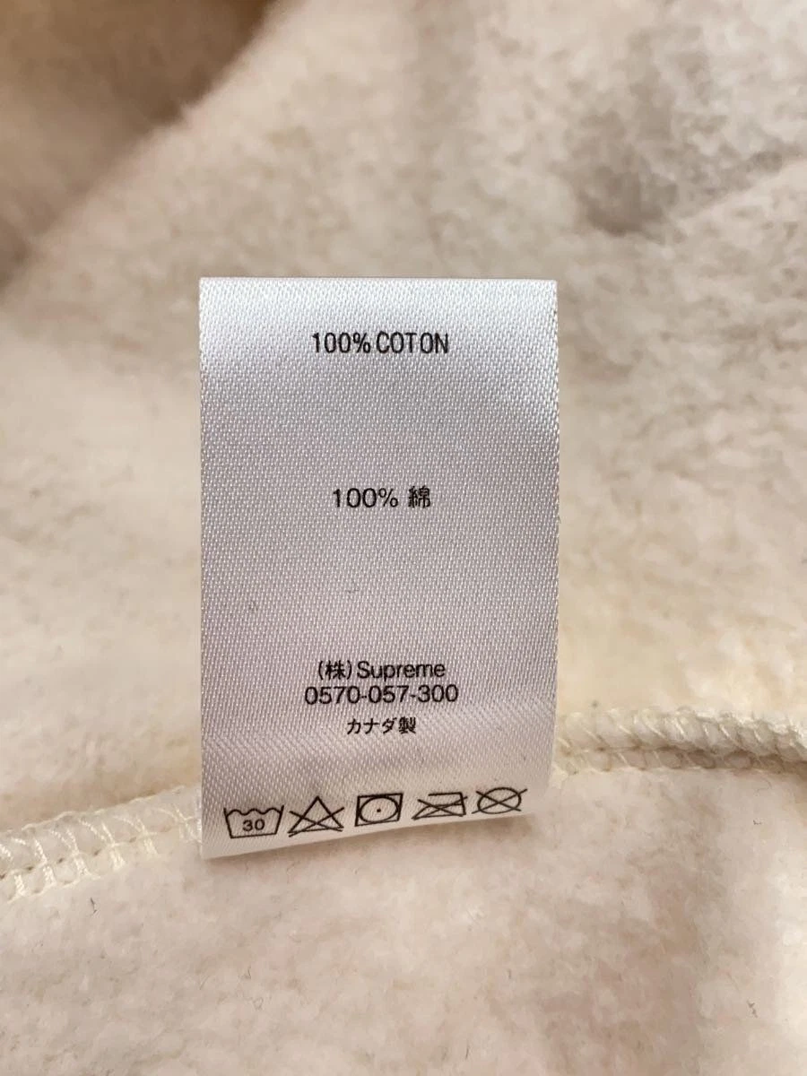 Supreme Felpa con Cappuccio 20SS Tonal Webbing Felpa con Cappuccio M Cotone Panna Usata