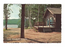 Lake ASHUELOT Estates in Washington New Hampshire VTG postcard UNP