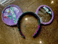 Disney Inspired Ariel Ears Handmade One Of A Kind damaged on Left Ear  only 1