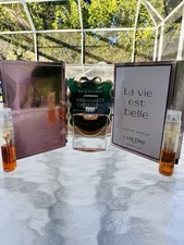 LANCOME LA VIE EST BELLE Eau De Parfum 0.13 oz./ 4 ml Splash MINI Size + SAMPLES