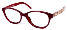 FENDI F1025 615 Italy Dark Red/Multicolor 51-16-135 Eyeglasses Frame