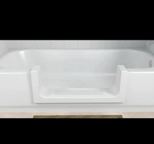 Walk-In Bath Tub Shower Quick Tub Step-Through Insert DIY White