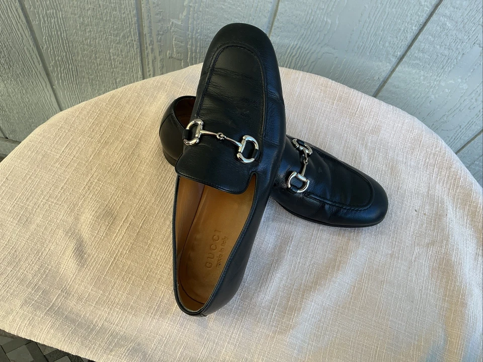 Zapatos Gucci Hombre Usados Talla 8 Negros En Excelente Estado Usados Ocasionalmente Foto 2 de 4