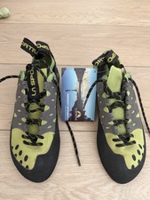 La Sportiva Tarantulace Rock Climbing Shoes US 7 EUR 39.5 Green Gray Black
