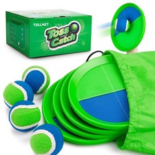 Toss and Catch Ball Set Upgraded - Kids Toys Beach Toys Baseball Games - Stur...