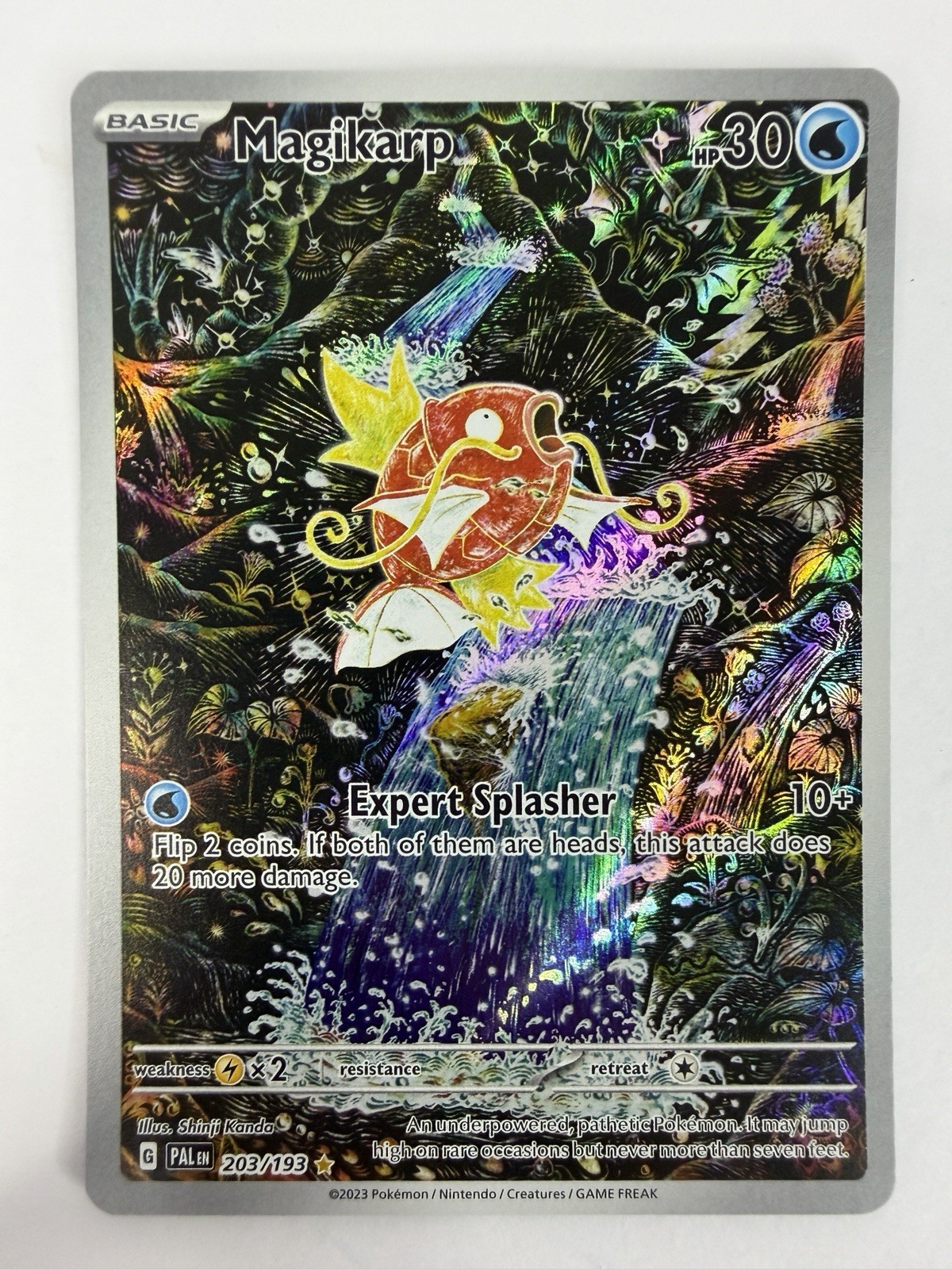 Pokemon Magikarp 203/193 Paldea Evolved Illustration Rare Full Art Holo NM