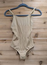 Revolution Dancewear Nude Leotard Womens Small Seamless Stretch Bodysuit Ballet