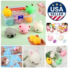 5-Pcs Medium-Sized Squishy Animal Toys for Fun and Stress Relief - Gift Ready