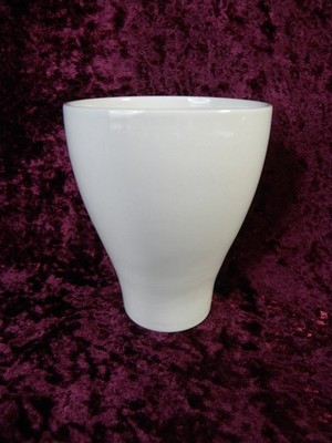Teema White Individual Tall Curved China Tumblers Arabia of Finland Kaj Franck