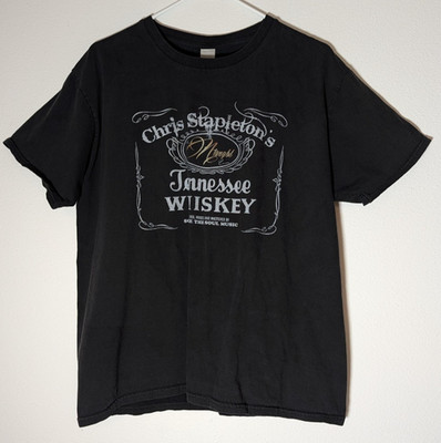 Chris Stapleton Tennessee Whiskey Black Exclusive Essential T-Shirt Size Large