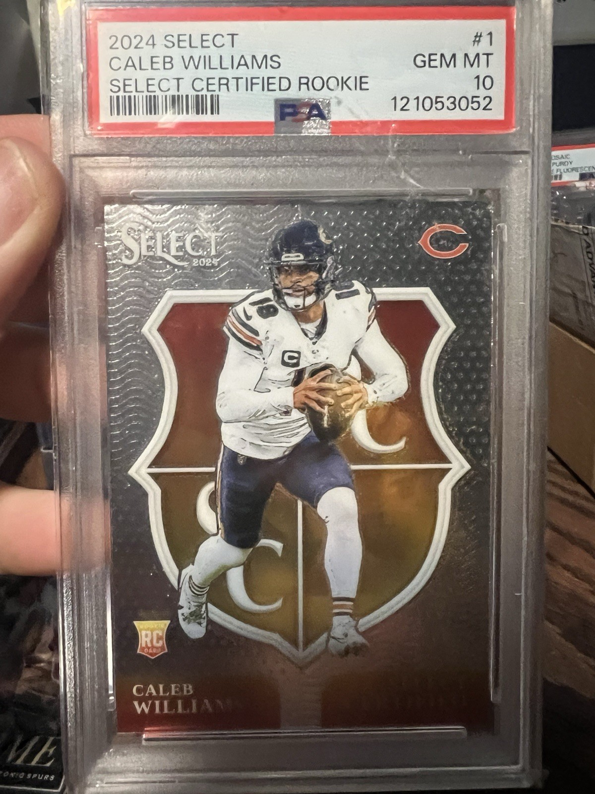 2024 Panini Select - Select Certified Rookies Caleb Williams #1 PSA 10 Gem Mint