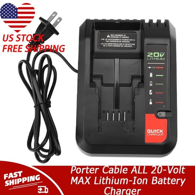 #ad #ad Quick Charger For Porter Cable ALL 20 Volt MAX Lithium Ion Battery $19.99