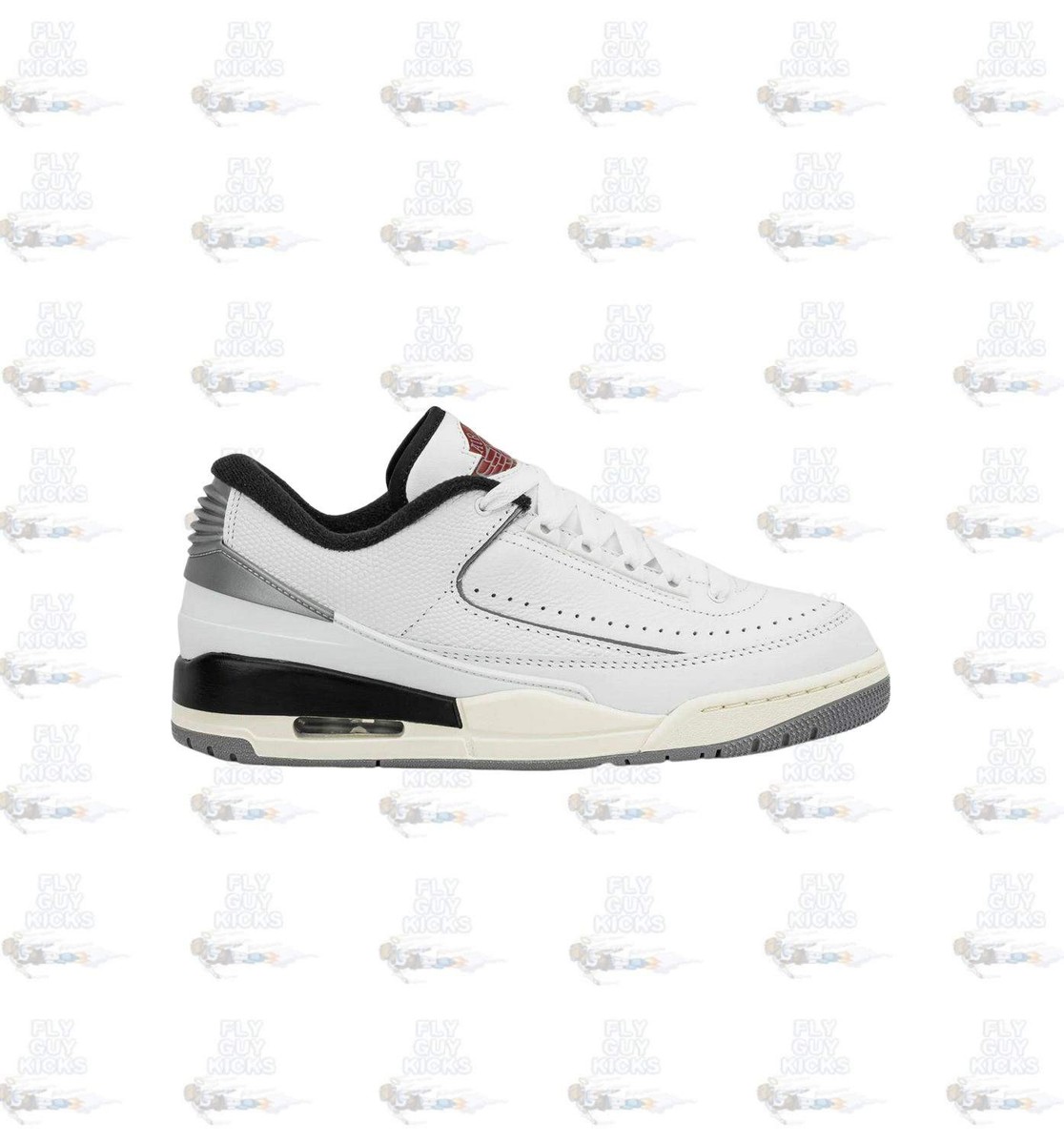 Size 12 - Air Jordan 2/3 White Black Metallic Silver for