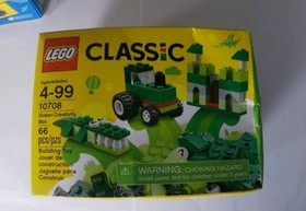 LEGO Classic Retired 4 blue 10706 3 green 10708Creativity Blocks lot of 7